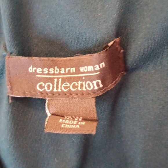 Dressbarn Woman Teal Dressy Dress - Picture 8 of 11